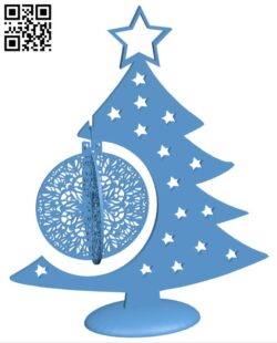 Large Christmas Bauble and Display Tree H001464 file stl free download 3D Model for CNC and 3d printer