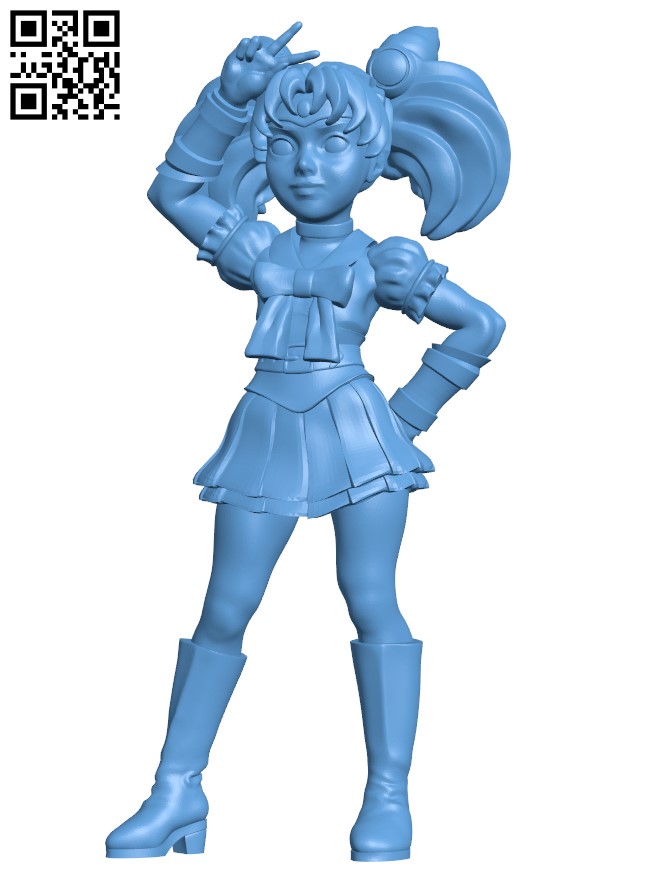 Little Lunar Princess H001592 file stl free download 3D Model for CNC and 3d printer