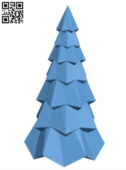 Low Poly Christmas Tree H001465 file stl free download 3D Model for CNC and 3d printer