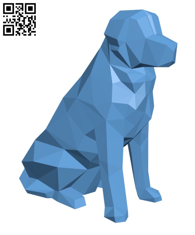 Low Poly Dog - Beto H002060 file stl free download 3D Model for CNC and 3d printer