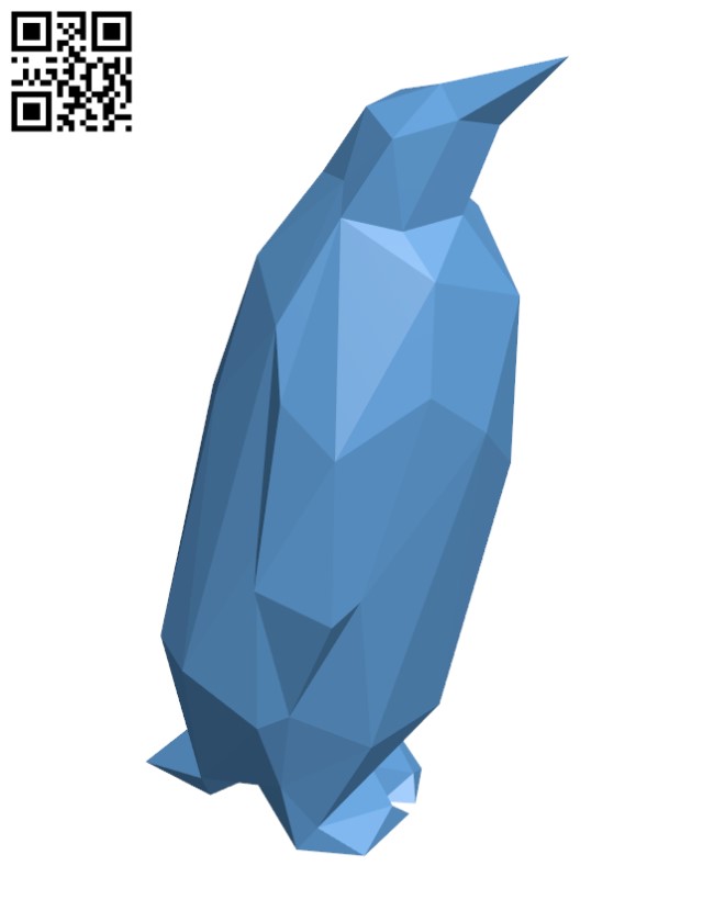 Low Poly Penguin H002121 file stl free download 3D Model for CNC and 3d printer