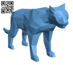 Low poly tiger H002178 file stl free download 3D Model for CNC and 3d printer