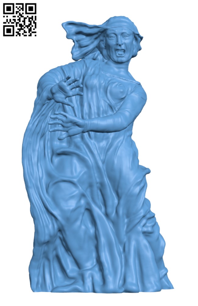 Mary of Clopas from the Mourning of the dead Christ H001411 file stl free download 3D Model for CNC and 3d printer