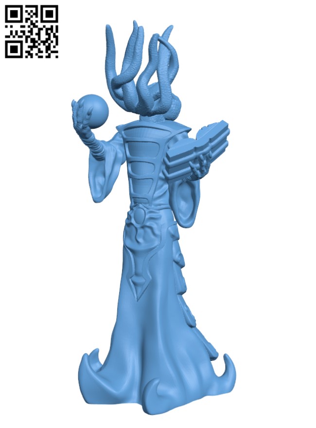 Mindflayer monster H002183 file stl free download 3D Model for CNC and 3d printer