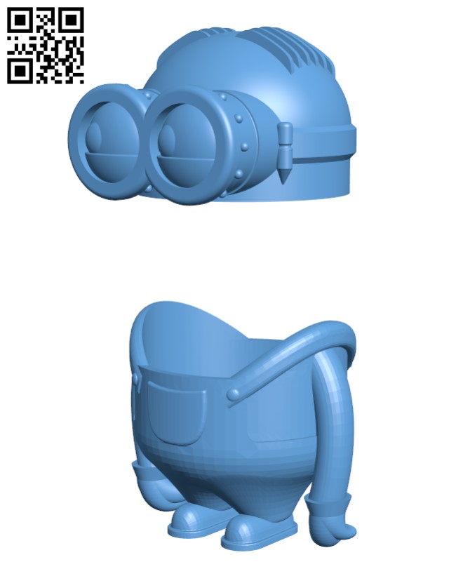 Minion Money -Tip Box H001780 file stl free download 3D Model for CNC and 3d printer