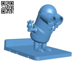 Minion Phone Holder H001883 file stl free download 3D Model for CNC and 3d printer