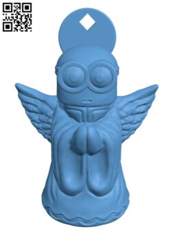 Minion bob angel H001829 file stl free download 3D Model for CNC and 3d printer