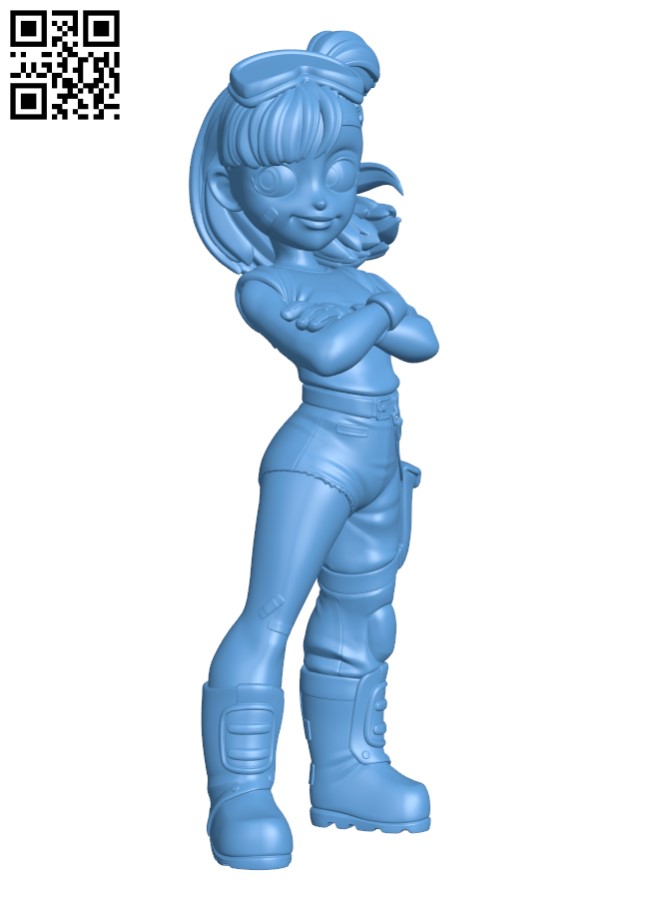 Miss Bulma H002242 file stl free download 3D Model for CNC and 3d printer