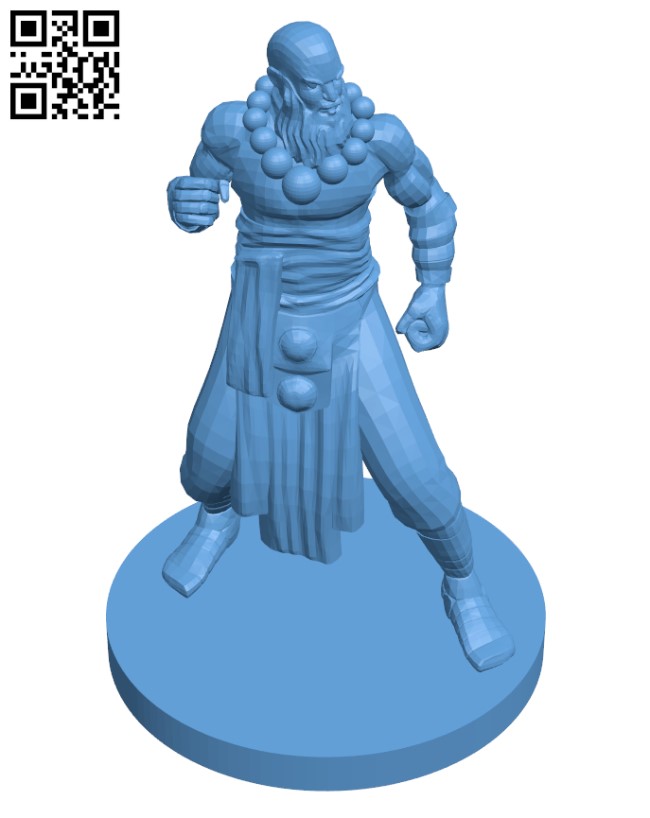 Monk H002128 file stl free download 3D Model for CNC and 3d printer