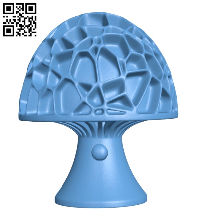 Mushroom desk lamp H002186 file stl free download 3D Model for CNC and 3d printer