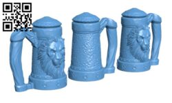 Mythic Mugs – Lion’s Brew – Can Holder H001783 file stl free download 3D Model for CNC and 3d printer