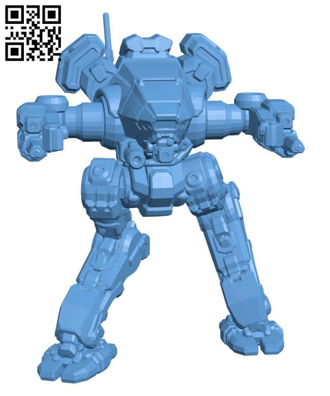 NSR-9J Night Star for Battletech - Robot H001954 file stl free download 3D Model for CNC and 3d printer