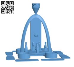Nativity Scene H001601 file stl free download 3D Model for CNC and 3d printer