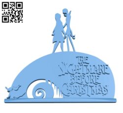 Nightmare Before Christmas Ornament H001537 file stl free download 3D Model for CNC and 3d printer