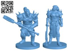 Orc Warriors H002134 file stl free download 3D Model for CNC and 3d printer