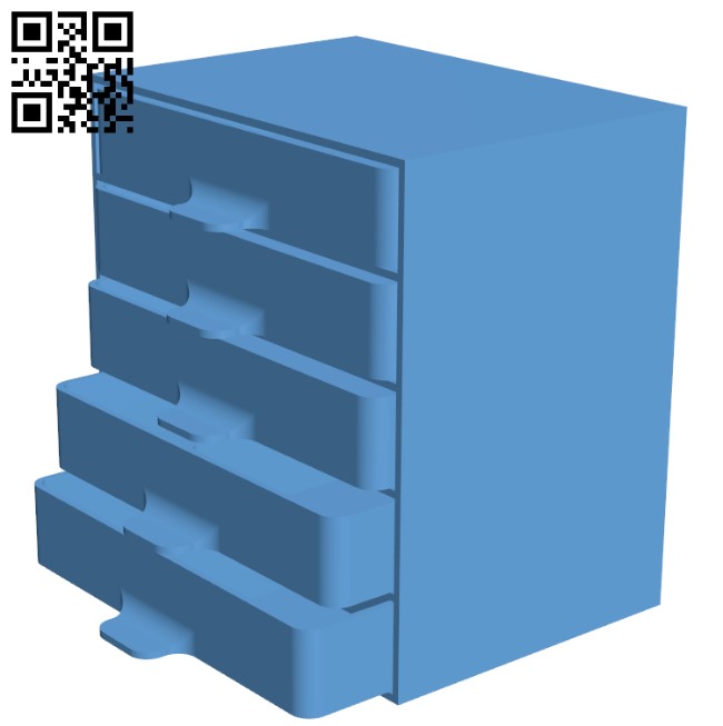 Parts Tray Drawers H001672 file stl free download 3D Model for CNC and 3d printer