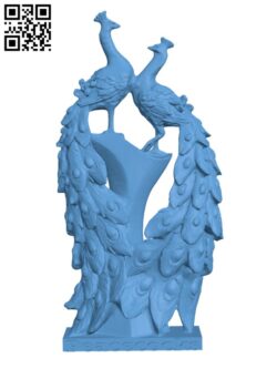 Peacocks Ornament H001957 file stl free download 3D Model for CNC and 3d printer