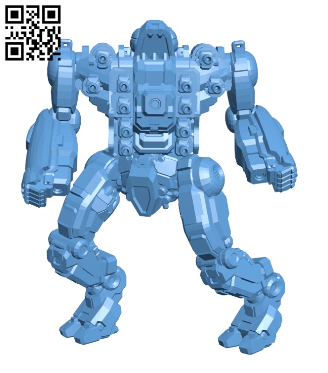 Piranha 1 for Battletech - Robot H002136 file stl free download 3D Model for CNC and 3d printer