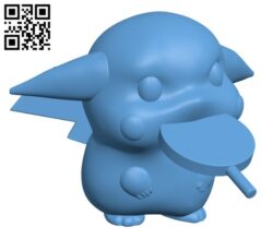 Pokemon – Pikachu H002192 file stl free download 3D Model for CNC and 3d printer