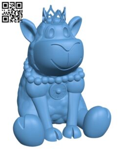 Princess Lamb Bank H002250 file stl free download 3D Model for CNC and 3d printer