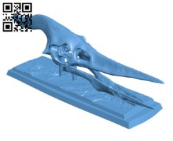 Pteranodon Skull H002137 file stl free download 3D Model for CNC and 3d printer