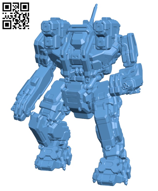 RGH-R Roughneck for Battletech - Robot H001959 file stl free download 3D Model for CNC and 3d printer