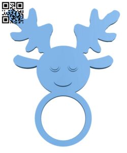 Reindeer Paper Napkin Holder H001544 file stl free download 3D Model for CNC and 3d printer
