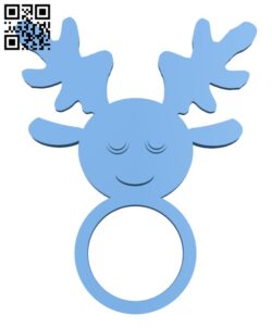 Reindeer Paper Napkin Holder H001544 file stl free download 3D Model for CNC and 3d printer