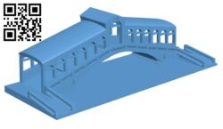 Rialto Bridge – Venice, Italy H002312 file stl free download 3D Model for CNC and 3d printer