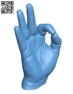 Right Hand Model H002313 file stl free download 3D Model for CNC and 3d printer