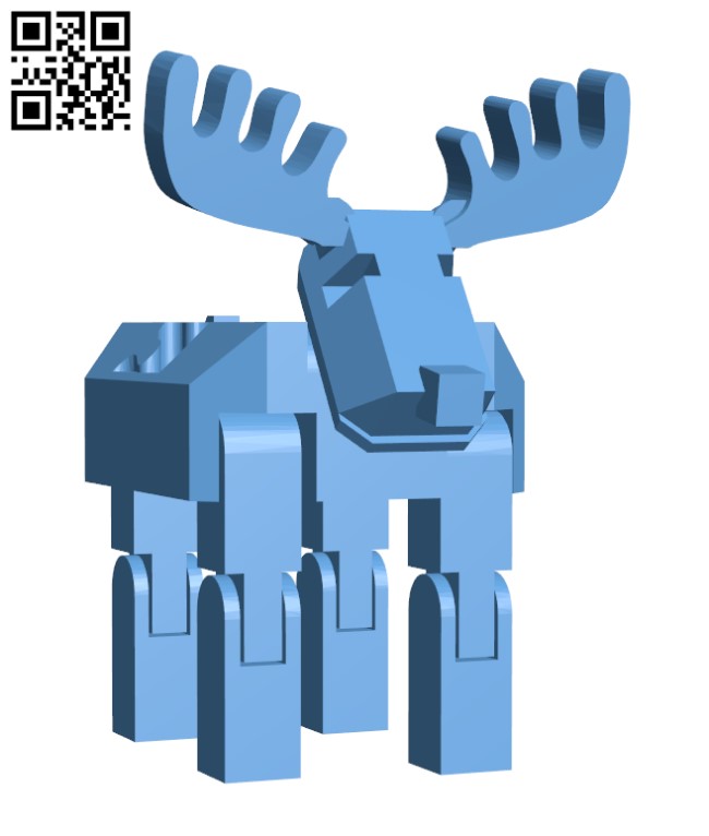 Robot Reindeer - Tinkercad Christmas H001547 file stl free download 3D Model for CNC and 3d printer