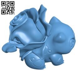 Rose Bulbasaur H001793 file stl free download 3D Model for CNC and 3d printer