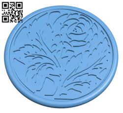 Rose coaster fixed H001887 file stl free download 3D Model for CNC and 3d printer