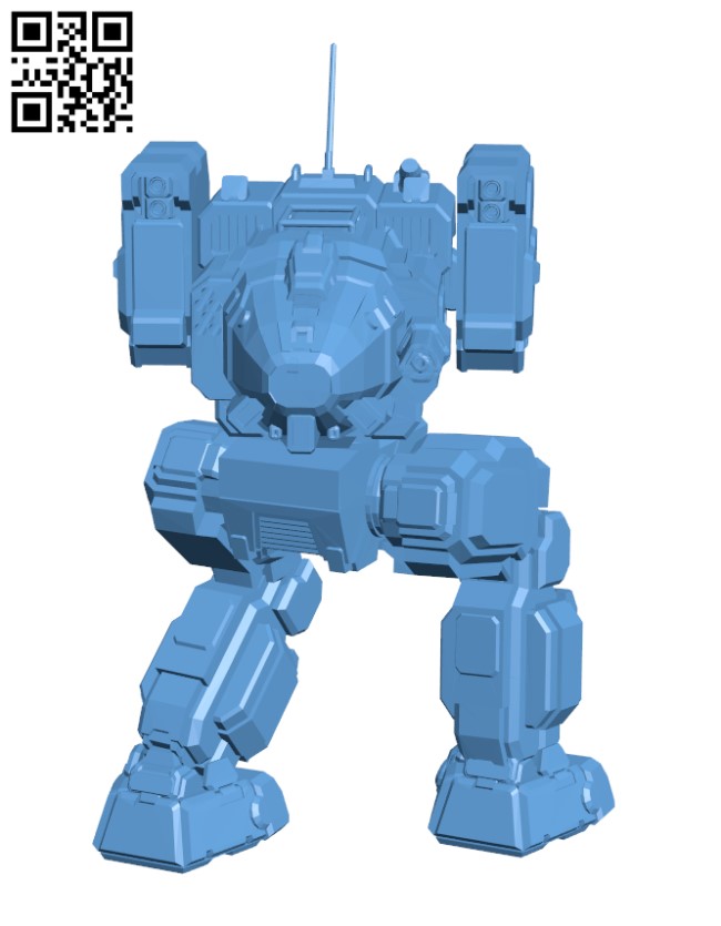 STK-M Stalker for Battletech - Robot H002070 file stl free download 3D Model for CNC and 3d printer