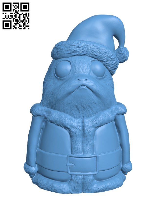 Santa Porg - Star Wars H001417 file stl free download 3D Model for CNC and 3d printer