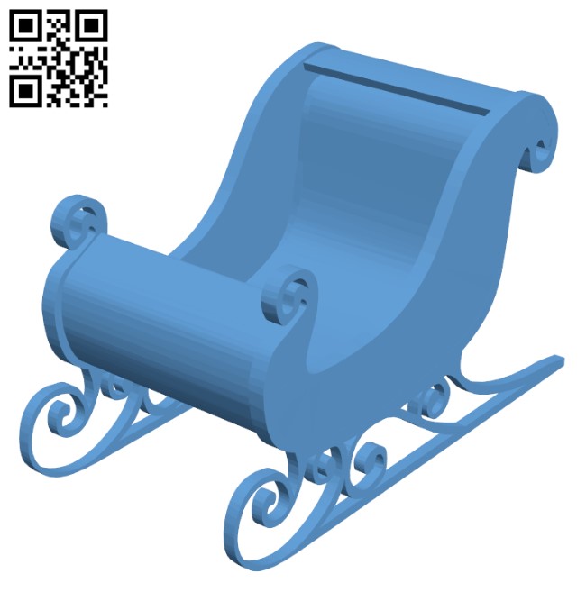 Santa's Sleigh H001892 file stl free download 3D Model for CNC and 3d printer