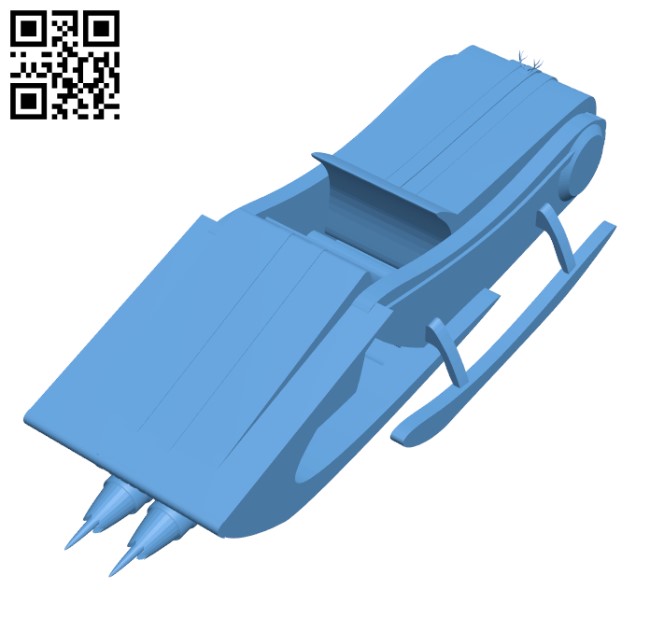 Santa's sleigh H002143 file stl free download 3D Model for CNC and 3d printer