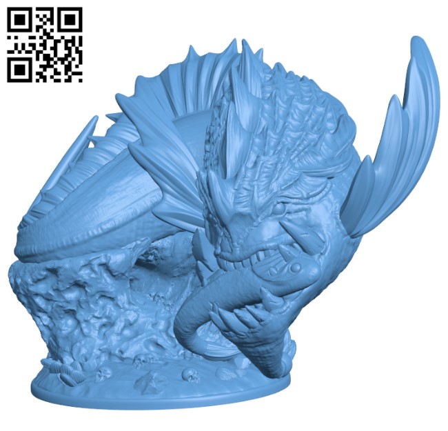 Sea Monster H002005 file stl free download 3D Model for CNC and 3d printer