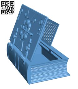 Secret Lock Book H002314 file stl free download 3D Model for CNC and 3d printer