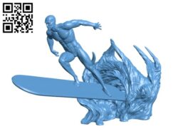 Silver Surfer H002316 file stl free download 3D Model for CNC and 3d printer