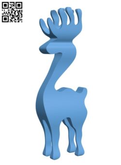 Simple Reindeer H001425 file stl free download 3D Model for CNC and 3d printer