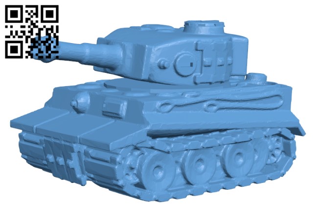 Simple tank H002068 file stl free download 3D Model for CNC and 3d printer