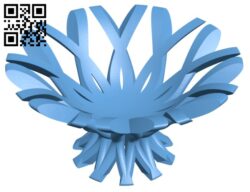 Snowflake bowl H001964 file stl free download 3D Model for CNC and 3d printer