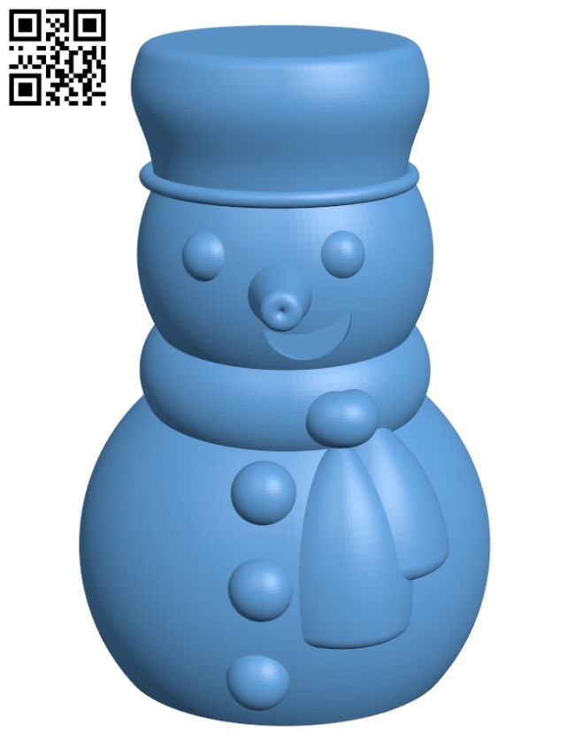 Snowman H001842 file stl free download 3D Model for CNC and 3d printer