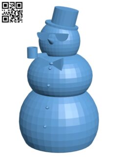 Snowman H001843 file stl free download 3D Model for CNC and 3d printer