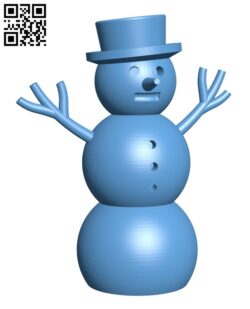 Snowman H001965 file stl free download 3D Model for CNC and 3d printer