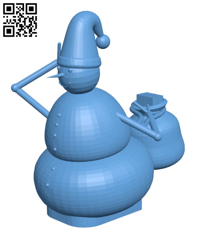 Snowman with presents H001717 file stl free download 3D Model for CNC and 3d printer