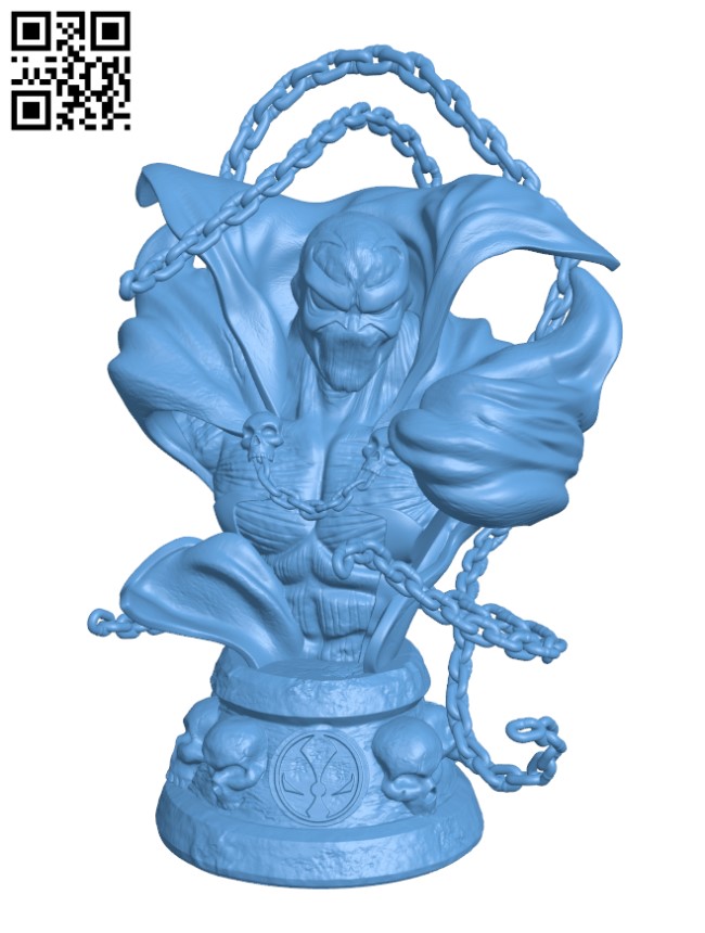 STL file Spawn bust・3D printable design to download・Cults