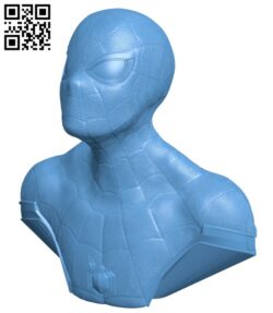 Spiderman bust – Superhero H002009 file stl free download 3D Model for CNC and 3d printer