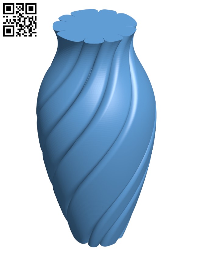 Spin Vase 3 H001608 file stl free download 3D Model for CNC and 3d printer